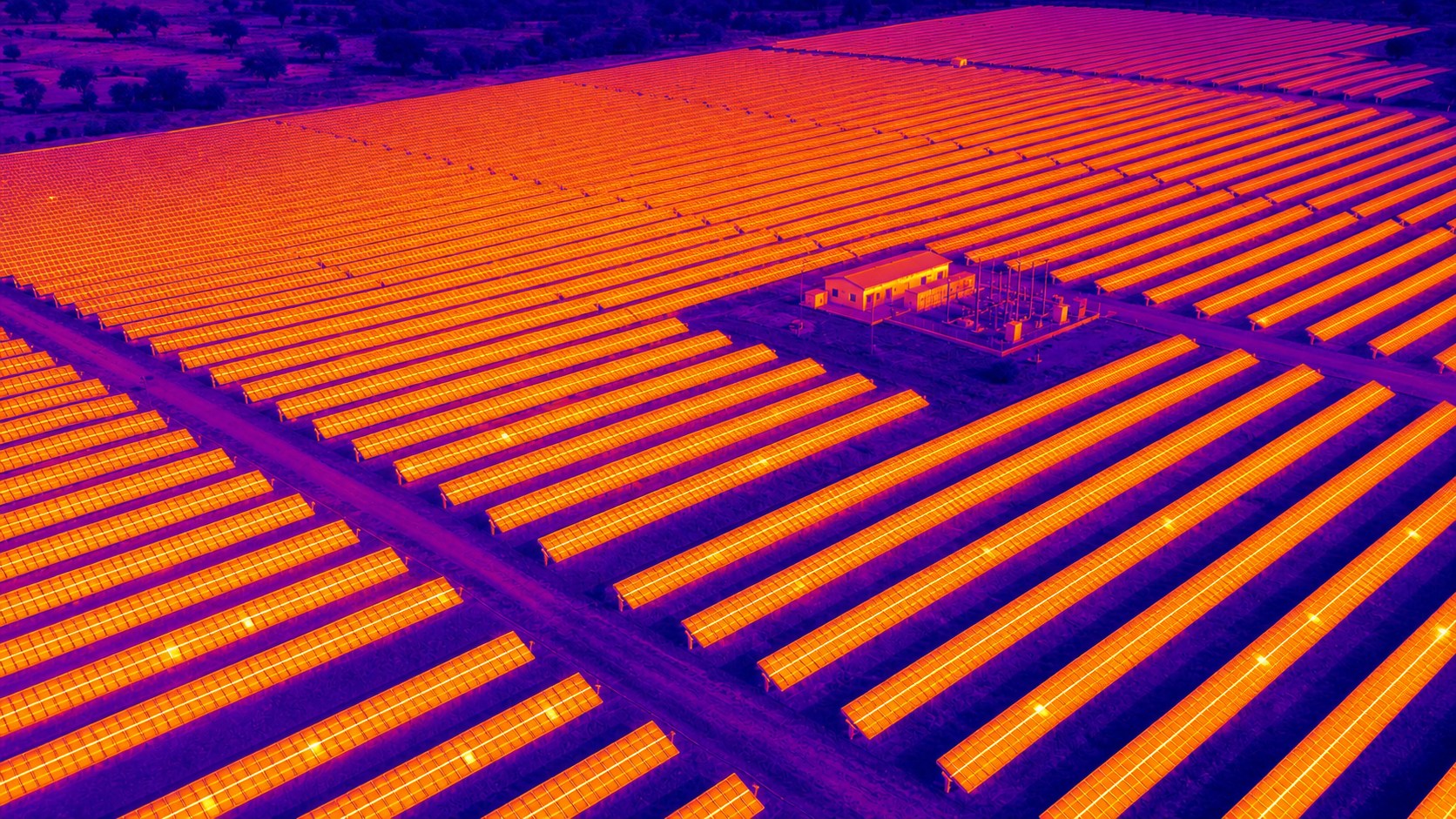 Matching thermal inspection of the solar farm